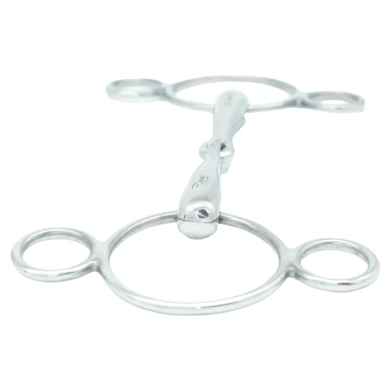 Dever Single Jointed 2 Ring Dutch Gag Bit-2