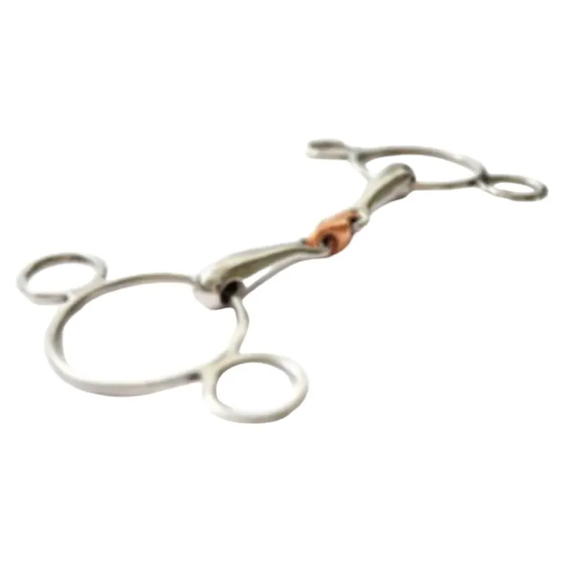 Dever Copper Lozenge 2 Ring Gag Bit-1