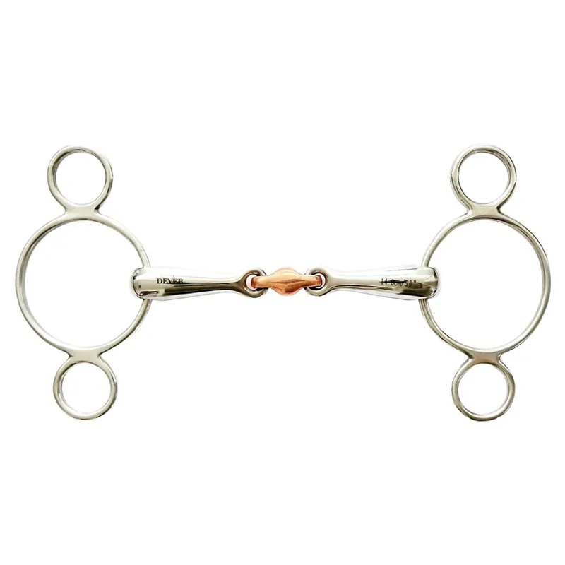 Dever Copper Lozenge 2 Ring Gag Bit
