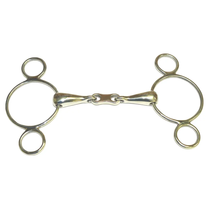 Dever French Link 2 Ring Dutch Gag Bit