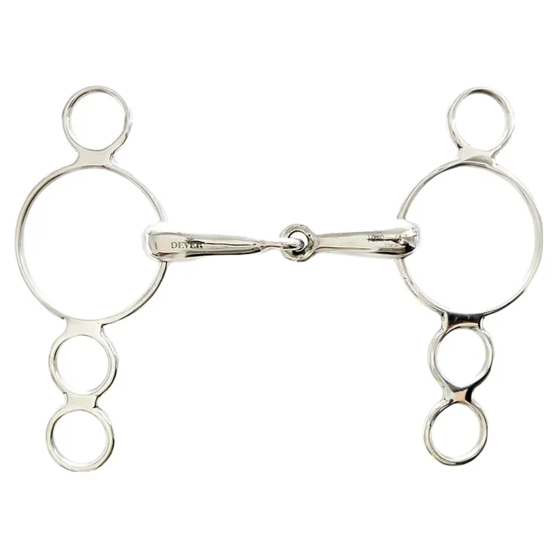 Dever Single Jointed 3-Ring Dutch Gag Bit