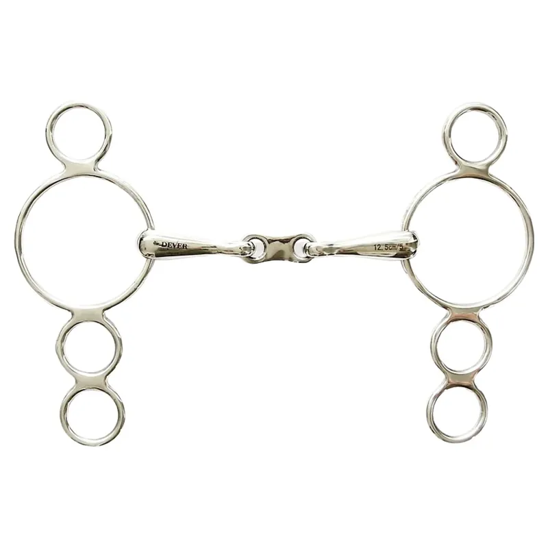 Dever French Link 3 Ring Dutch Gag Bit