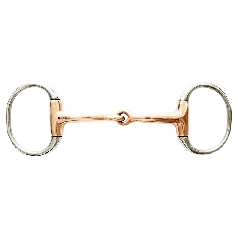Dever Copper Single Jointed Eggbutt Snaffle Bit