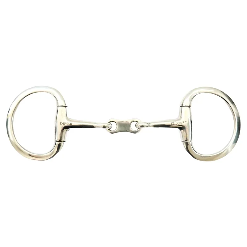 Dever French Link Eggbutt Flat Ring Snaffle Bit