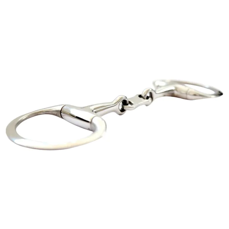 Dever French Link Eggbutt Flat Ring Snaffle Bit-1