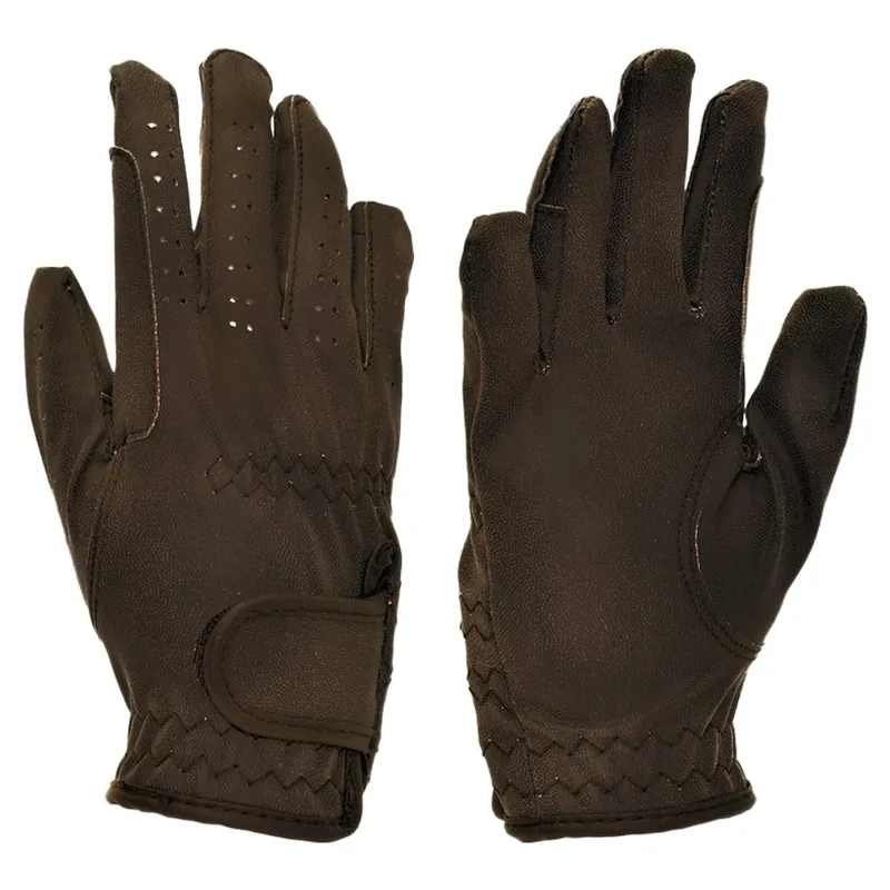 Dever Eventer Grip Riding Gloves - Brown
