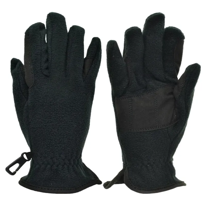 Dever Fleece Grip Junior Riding Gloves - Black
