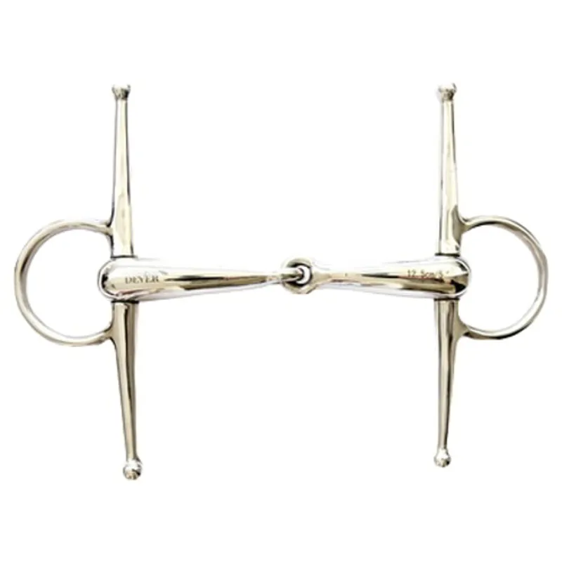 Dever Hollow Single Jointed Full Cheek Snaffle Bit