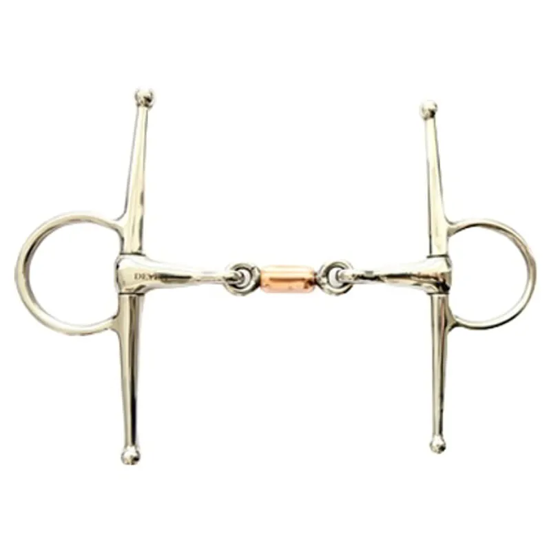 Dever Copper Roller Full Cheek Snaffle Bit