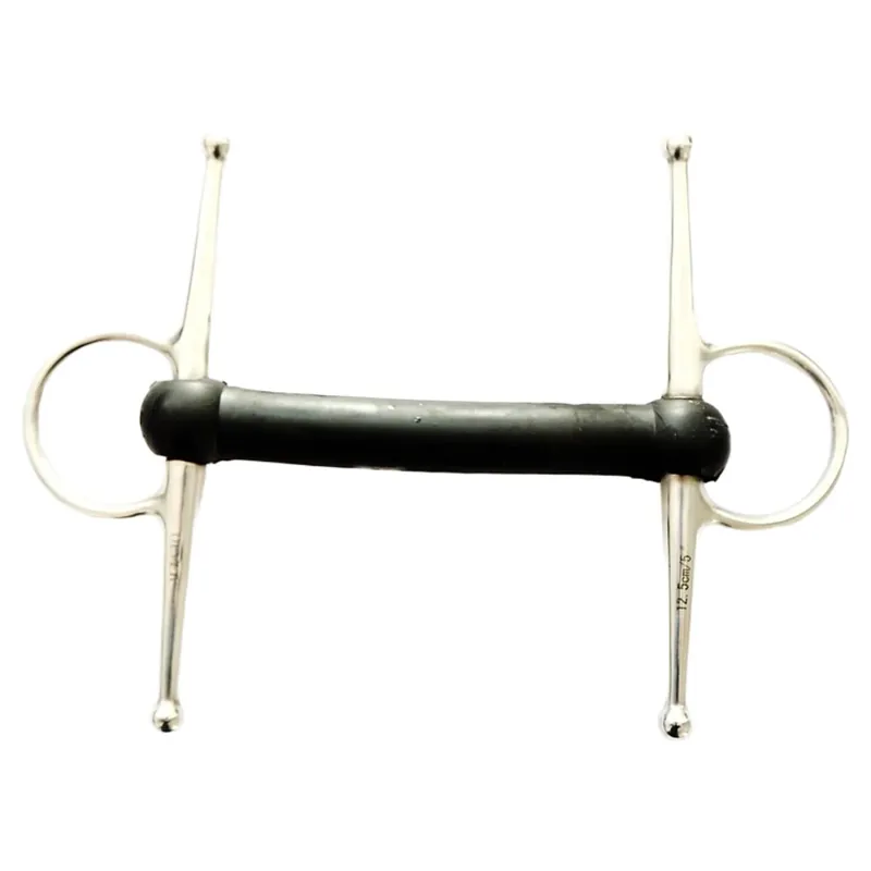 Dever Soft Rubber Mullen Mouth Full Cheek Snaffle Bit