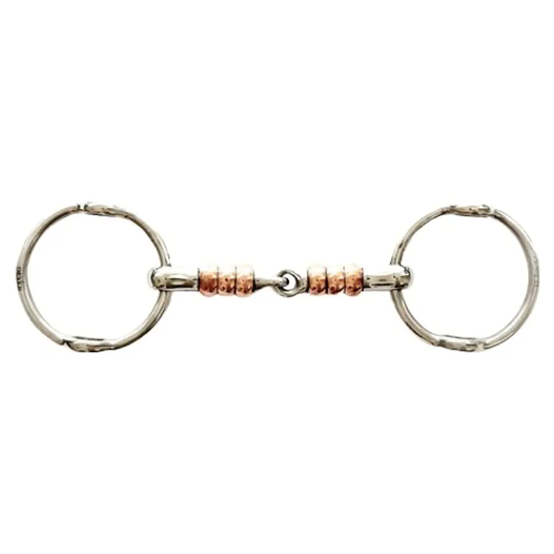 Dever Copper Roller Single Jointed Gag Bit