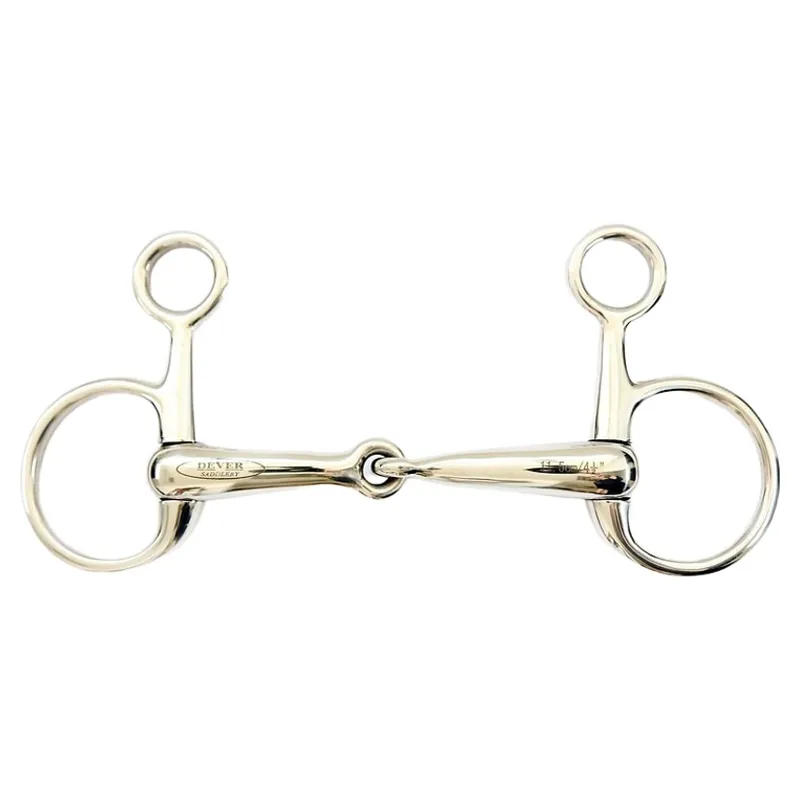 Dever Hollow Single Jointed Baucher Snaffle Bit