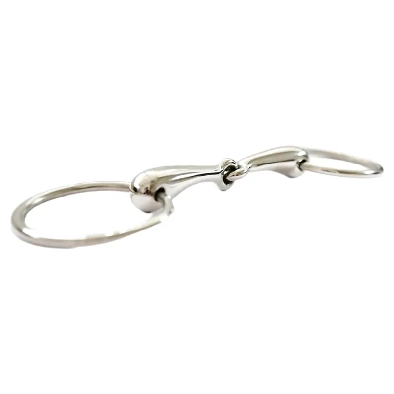 Dever Hollow Single Jointed Loose Ring Snaffle Bit-1
