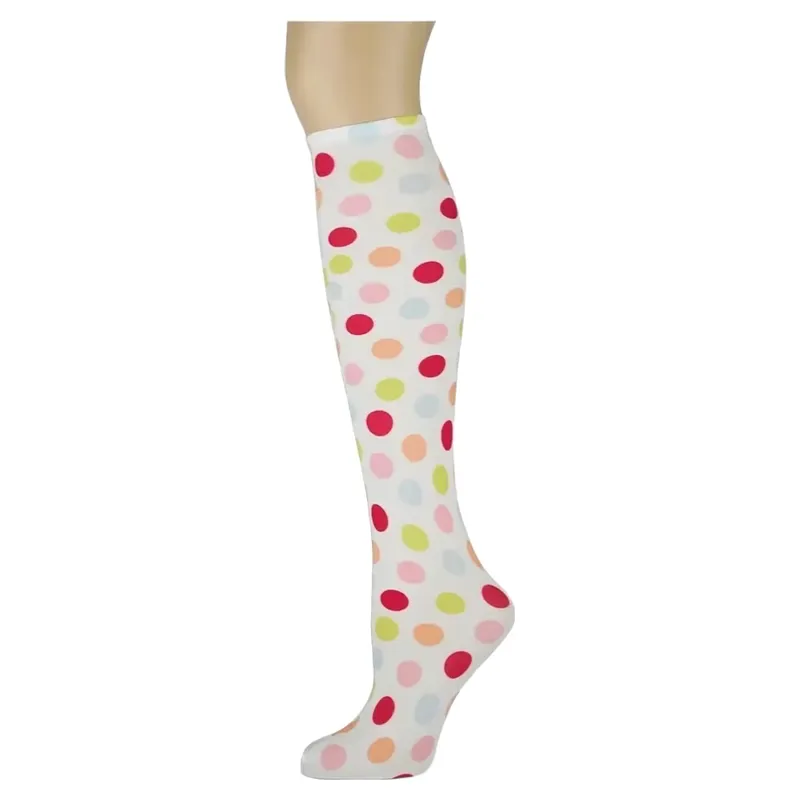 Dever Knee High Riding Socks - Candy Dot