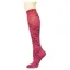 Dever Knee High Riding Socks - Little Black Horses Cranberry