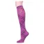 Dever Knee High Riding Socks - Little Black Horses Magenta