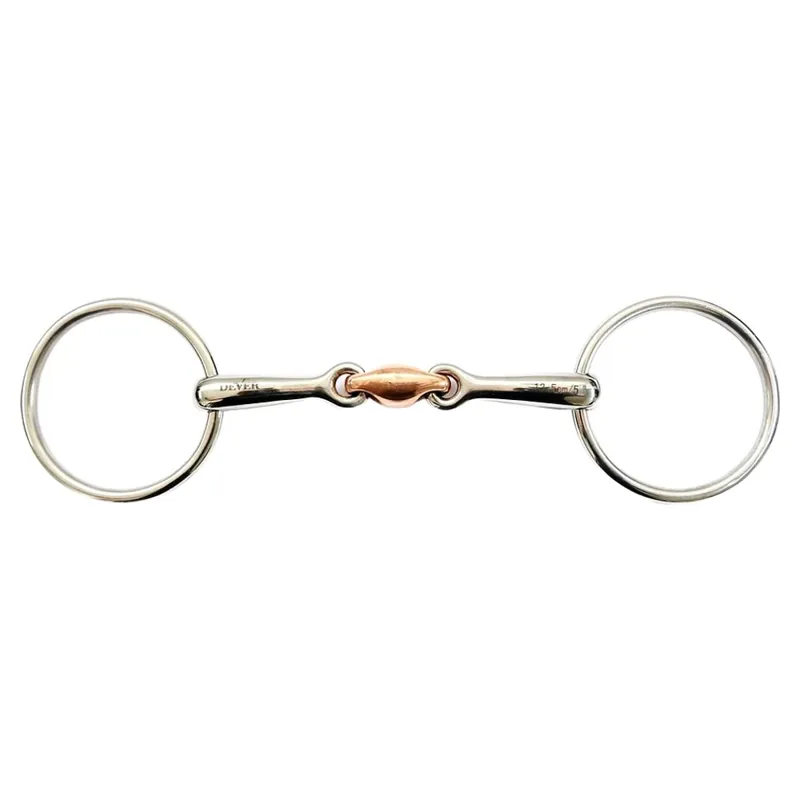 Dever Copper Lozenge Loose Ring Snaffle Bit