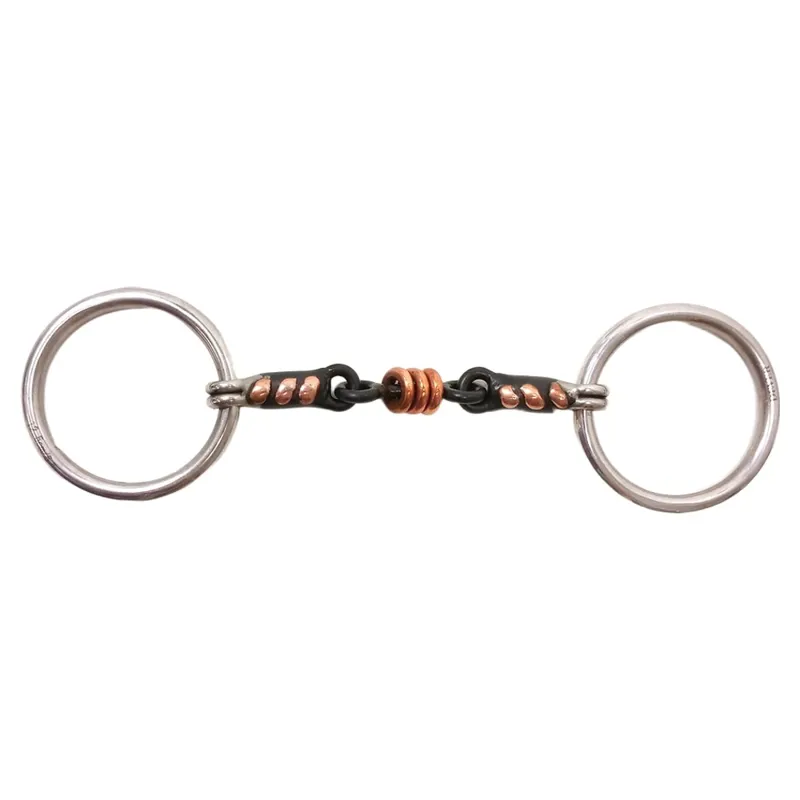 Dever Sweet Iron Roller Link Loose Ring Snaffle Bit