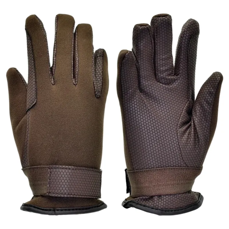 Dever Neoprene Water Resistant Junior Gloves - Brown