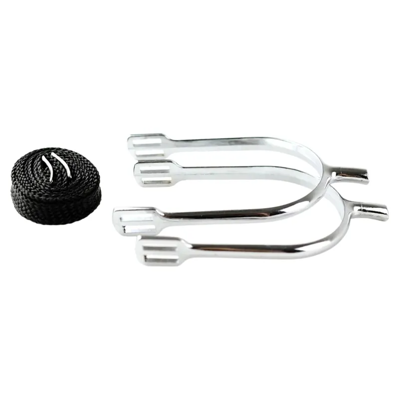 Dever Non Rust Spurs with Straps - Men's - Silver-2