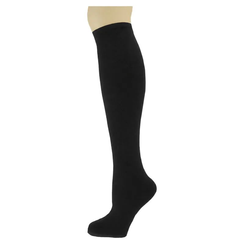 Dever Plain Tall Riding Socks - Black