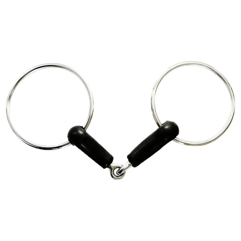 Dever Rubber Single Jointed Snaffle Bit