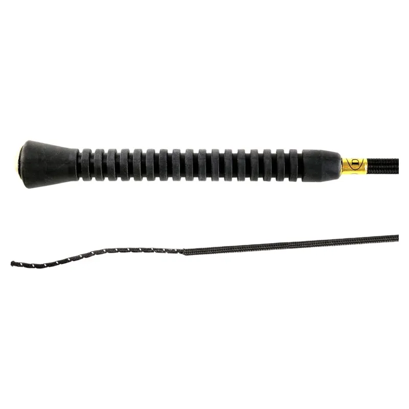 Dever Rider 01 Rubber Handle Dressage Whip - Black