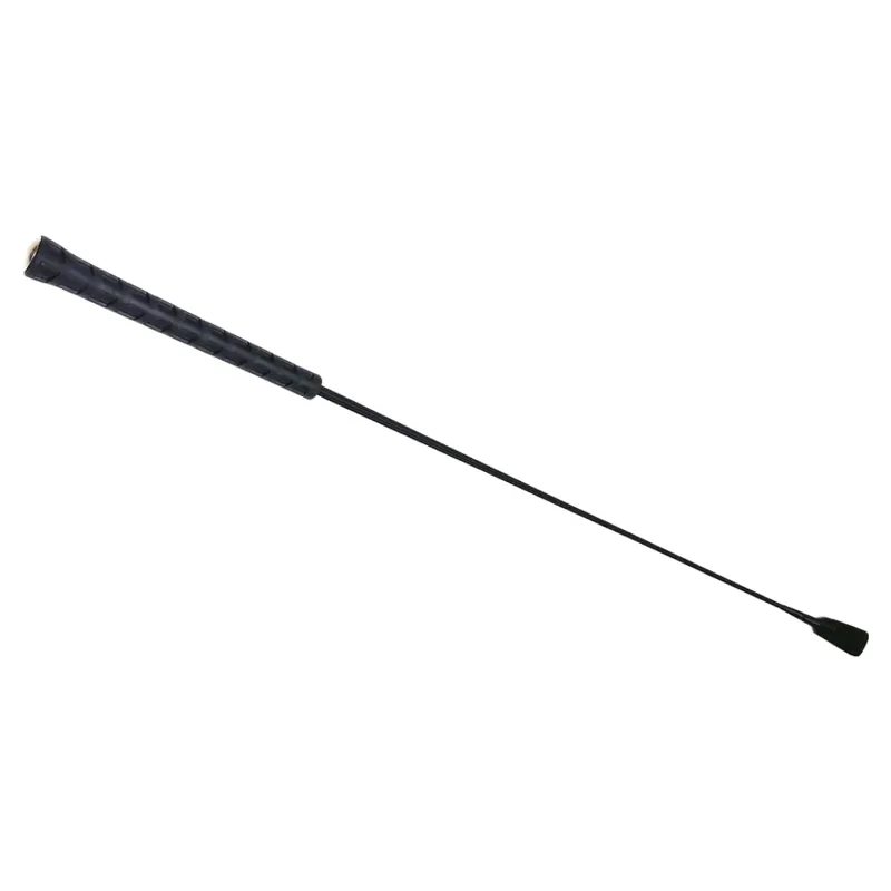 Dever Rider Child's Dressage Whip with Flap - Black