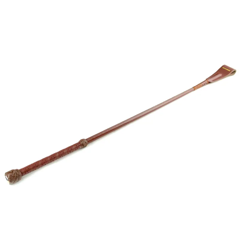 Dever Rider Plain Leather Whip - Brown