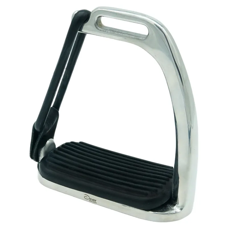 Dever Steel Peacock Safety Stirrups - Silver-1