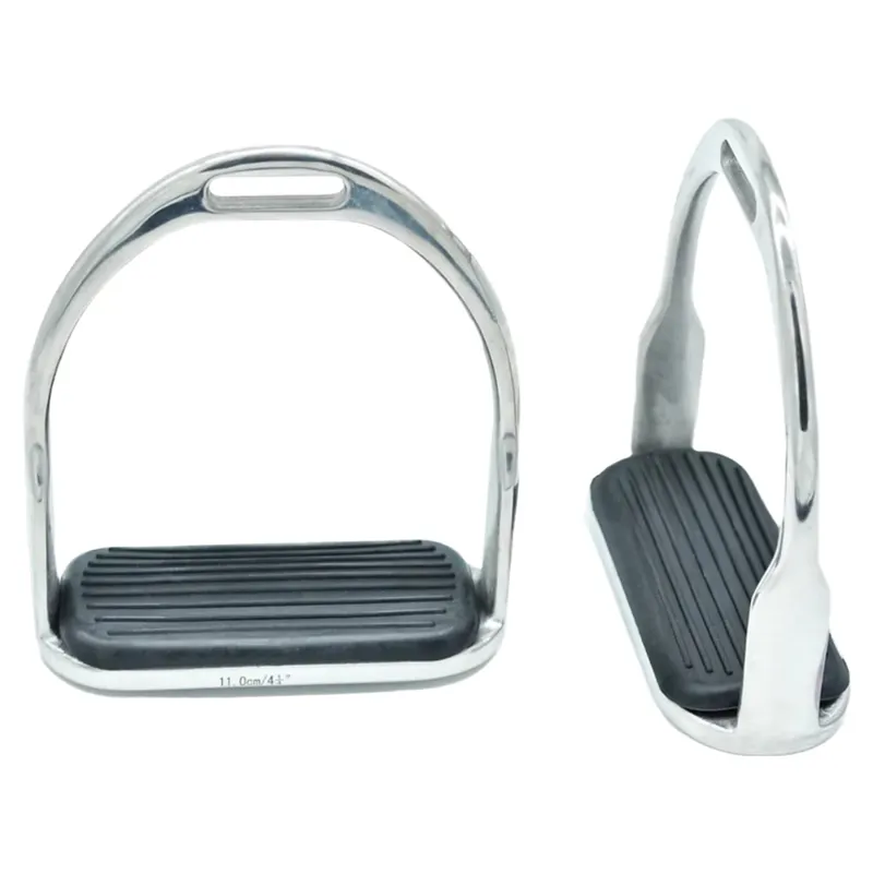 Dever Steel PSOB Hunting Stirrups - Silver