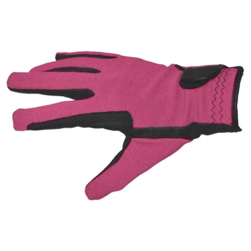 Dever Super Grip Adult Riding Gloves - Dark Pink