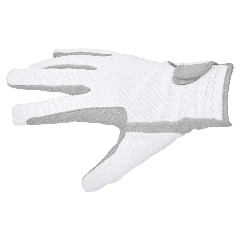 Dever Super Grip Adult Riding Gloves - White