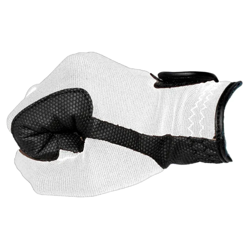 Dever Super Grip Adult Riding Gloves - White-1