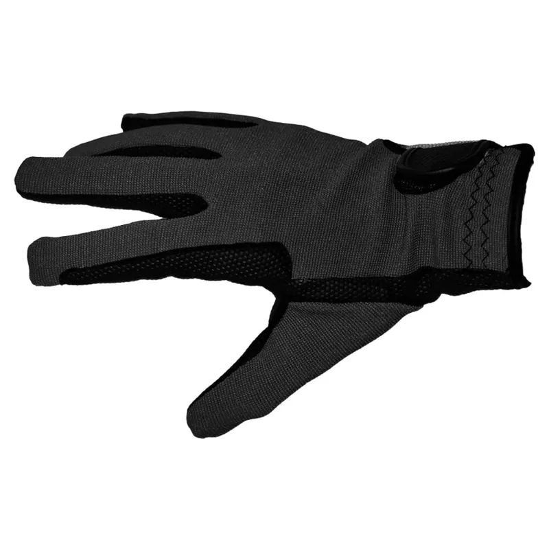 Dever Super Grip Embroidered Junior Riding Gloves - Black-1