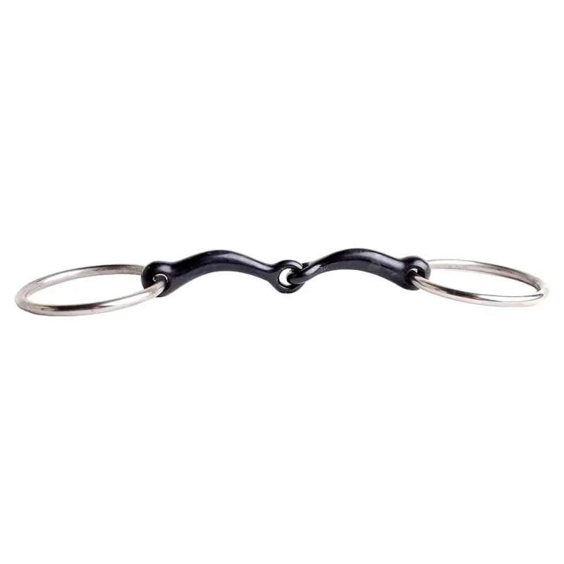 Dever Sweet Iron Curved Single Jointed Loose Ring Snaffle Bit