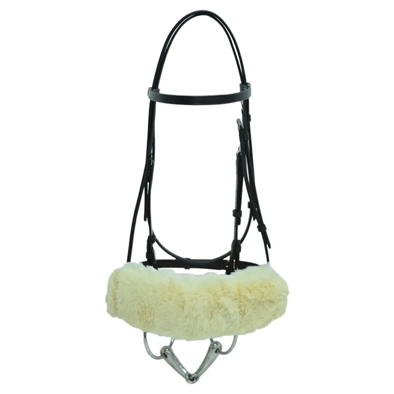 Dever Synthetic Fur Noseband Sleeve - Cream-3