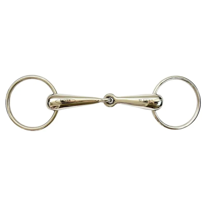 Dever Thick Hollow Single Jointed Loose Ring Snaffle Bit