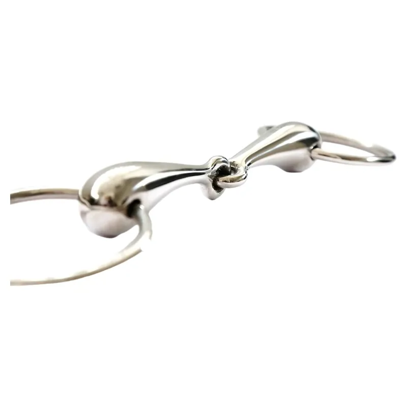 Dever Thick Hollow Single Jointed Loose Ring Snaffle Bit-1