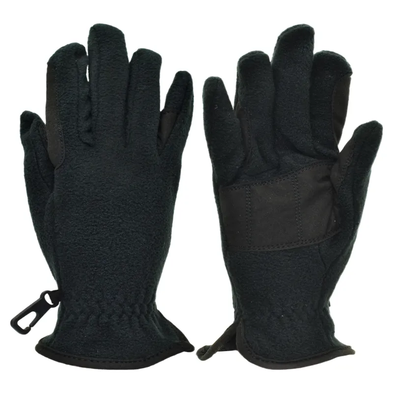 Dever Thinsulate Fleece Adult Riding Gloves - Black