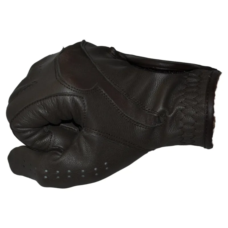 Dever Flex Leather Grip Adult Riding Glove - Brown-6