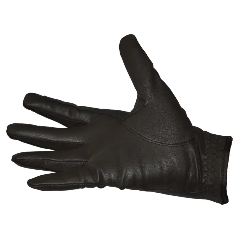 Dever Flex Leather Grip Adult Riding Glove - Brown-5