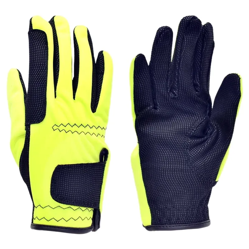 Dever Ultra Safety Grip Adult Riding Gloves - Yellow