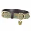 Digby and Fox Tweed Dog Collar - Red/Yellow/Blue Check