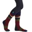 Ridgeline Merino Wool Unisex Over the Calf Socks - Navy Stripe