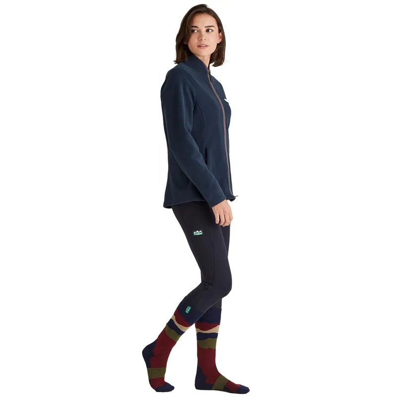 Ridgeline Merino Wool Unisex Over the Calf Socks - Navy Stripe-3