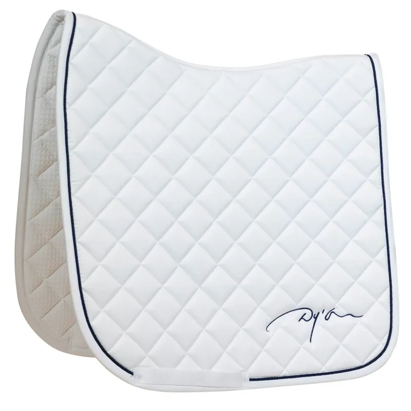 Dy'on Diamond Dressage Saddle Pad - White
