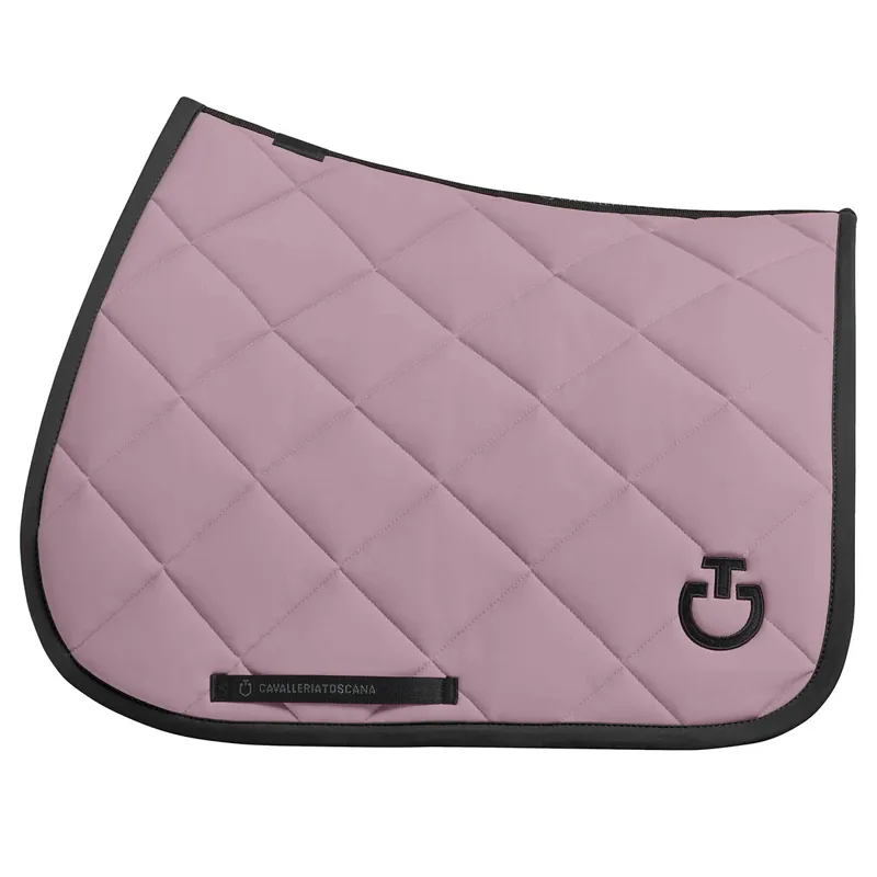 Cavalleria Toscana Diamond Quilted Dressage Saddle Pad - Grape Shake