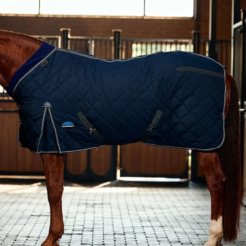 WeatherBeeta ComFiTec 1000D Diamond Quilt 220g Stable Blanket - Navy-6