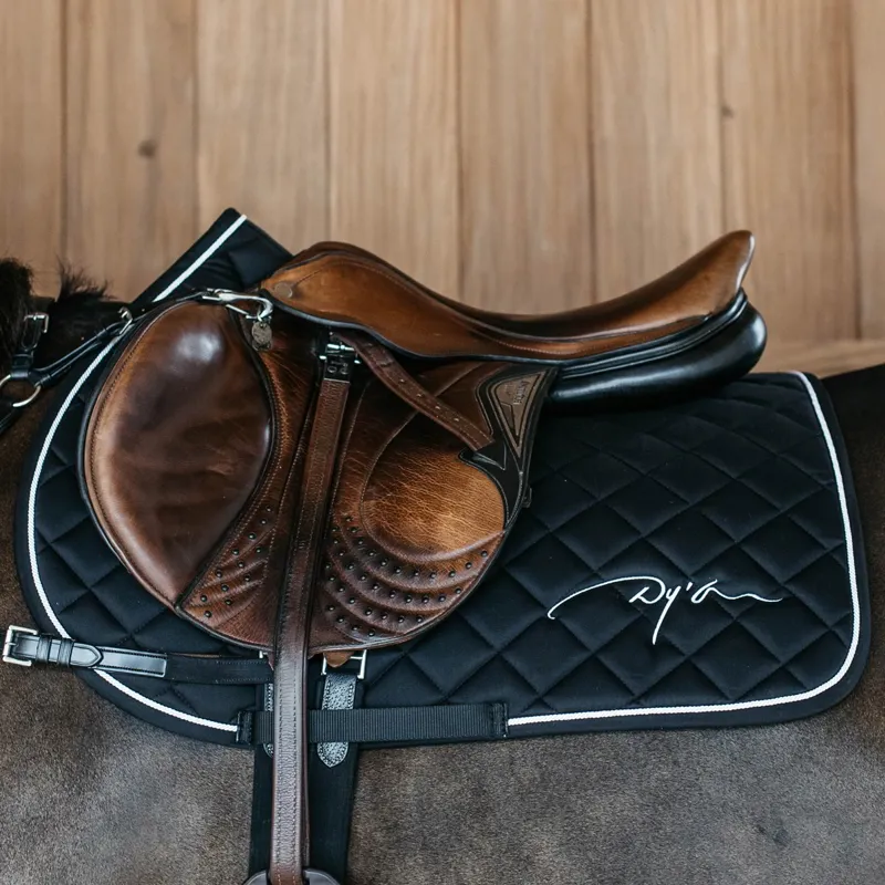 Dy'on Diamond Jumping Saddle Pad - Black-2
